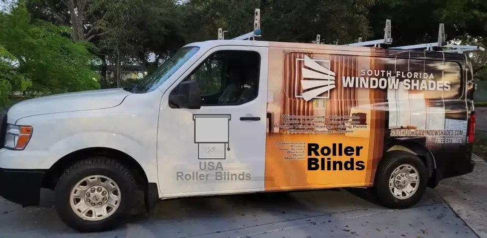 USA Roller Blinds Truck